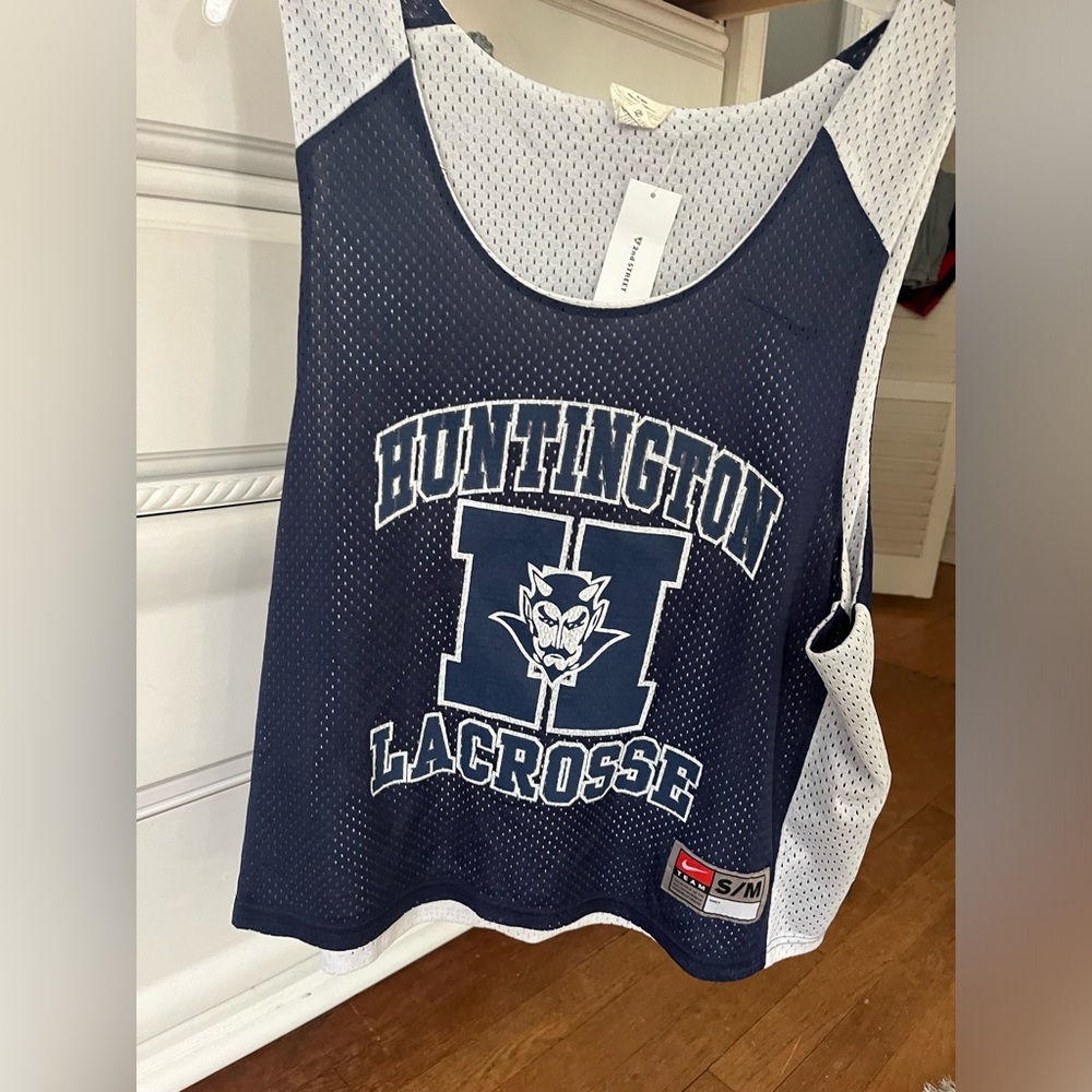 2nd Street Vintage Huntington Lacrosse Reversible Jersey - Navy and White